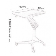 办公绘画折叠桌 多用途演讲台 办公桌